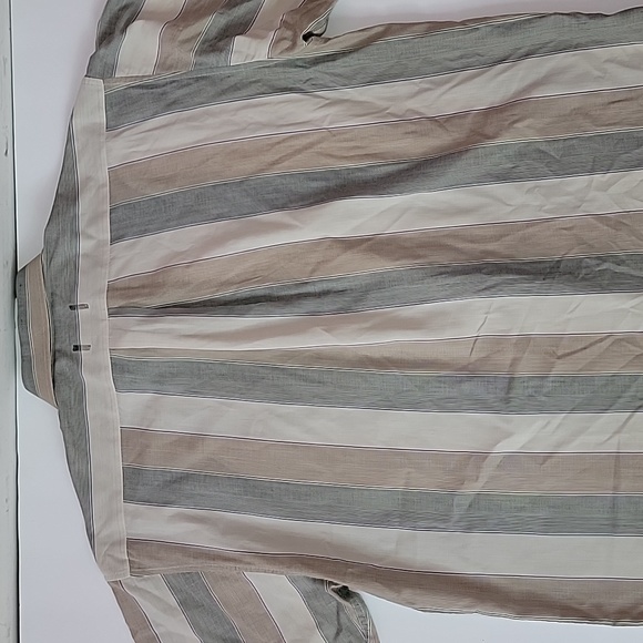 CHATHAM CLOTH ENRO  STRIPED SHORT SLEEVE SHIRT/ L. - Picture 7 of 9